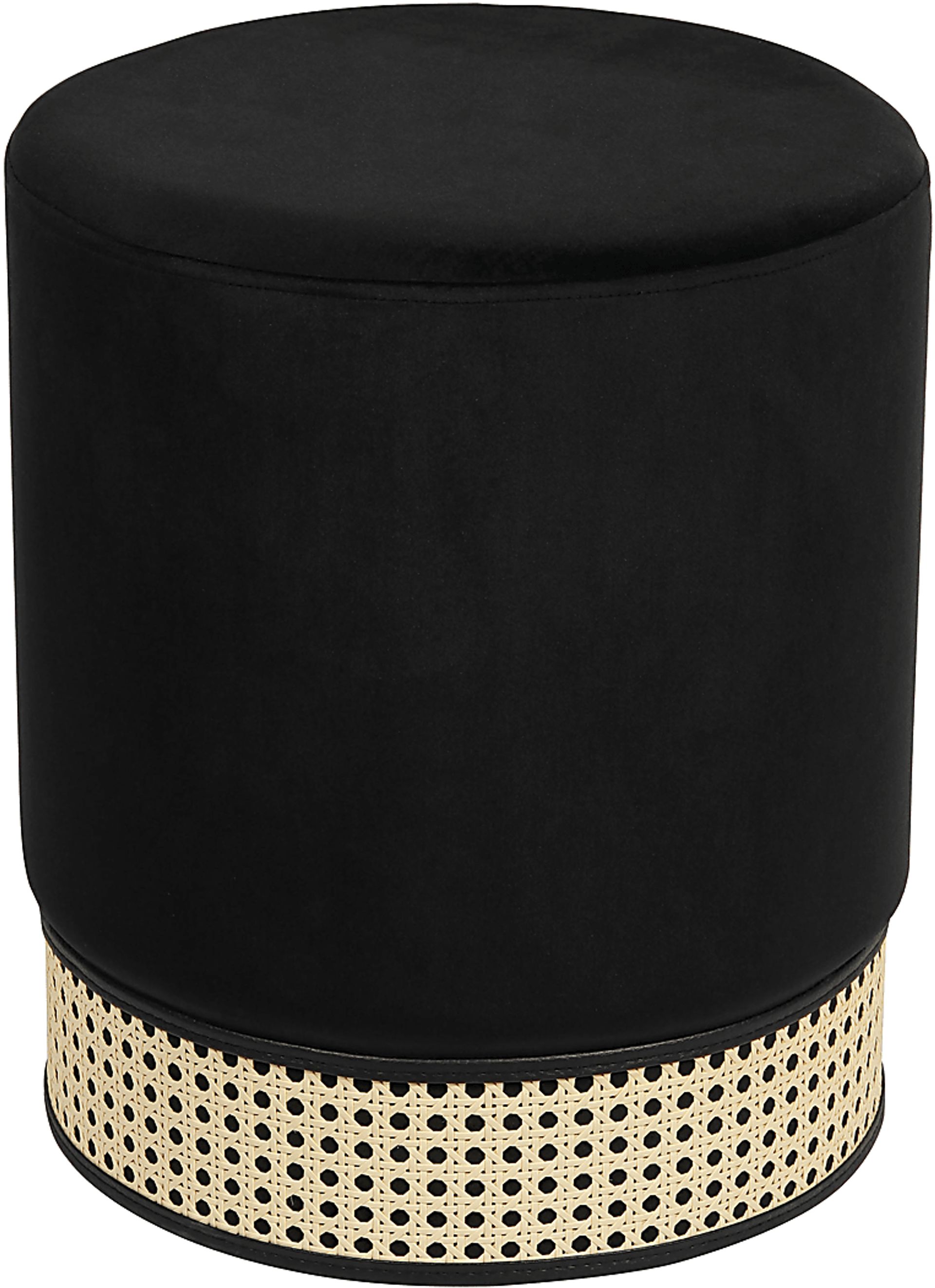 Arielan Black Ottoman - Image 2