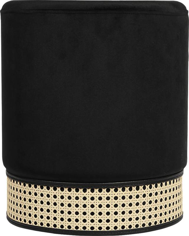 Arielan Black Ottoman - Thumbnail - Image 1