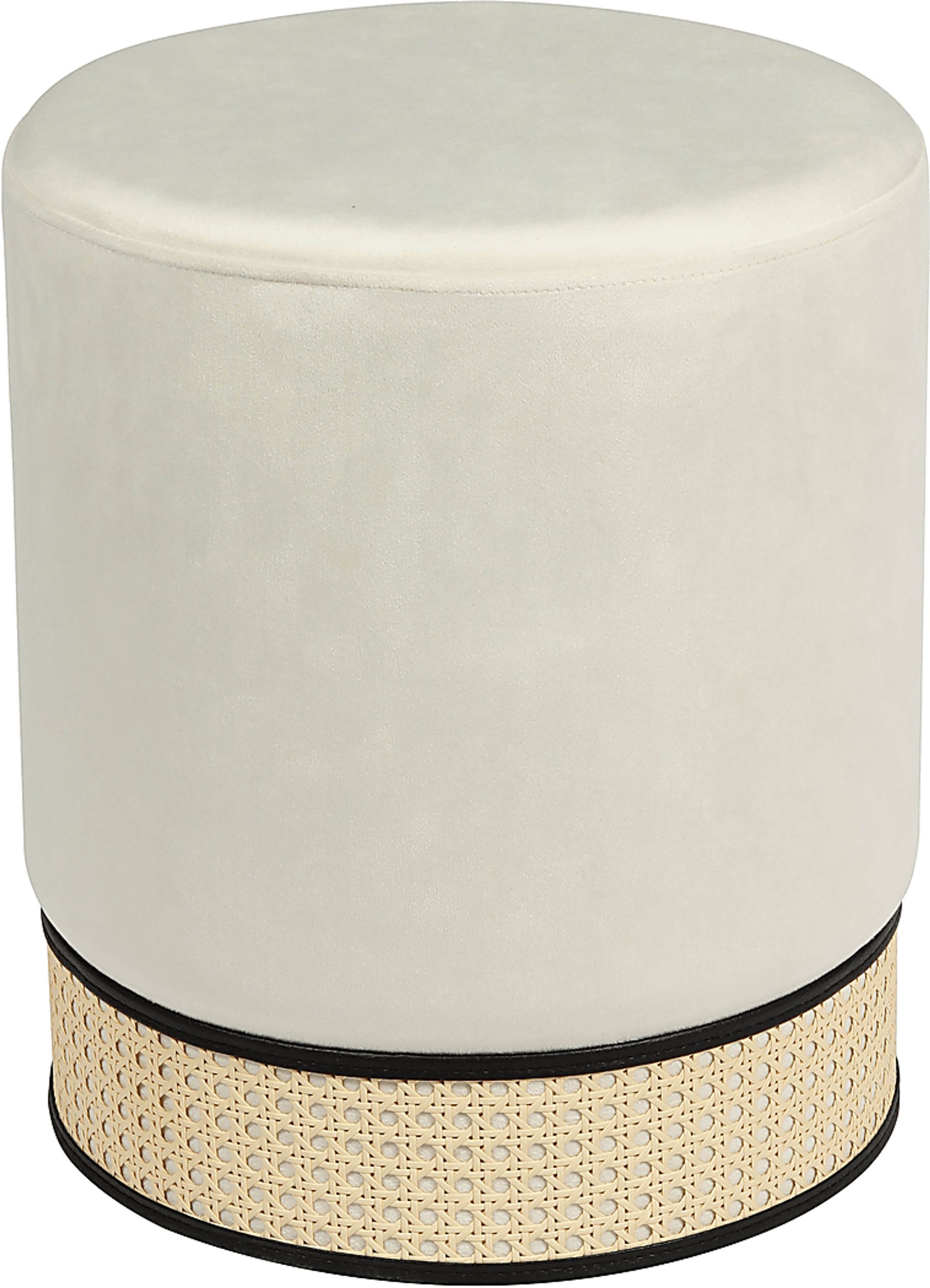 Arielan Cream Ottoman - Image 2