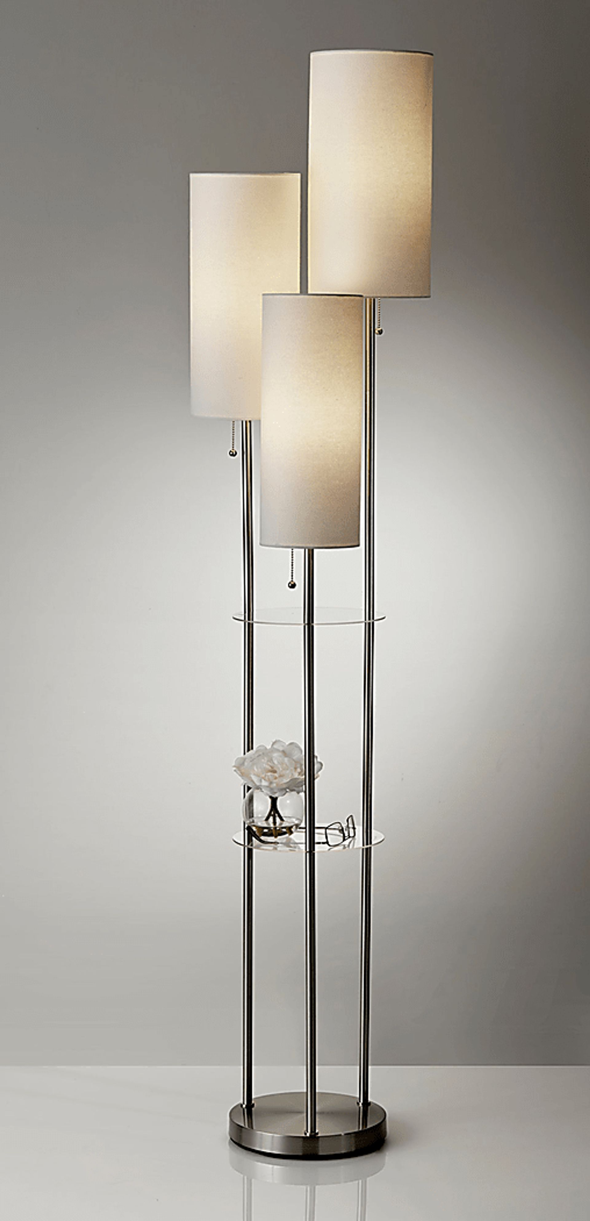 Ariella Cove Silver Floor Lamp - Image 3