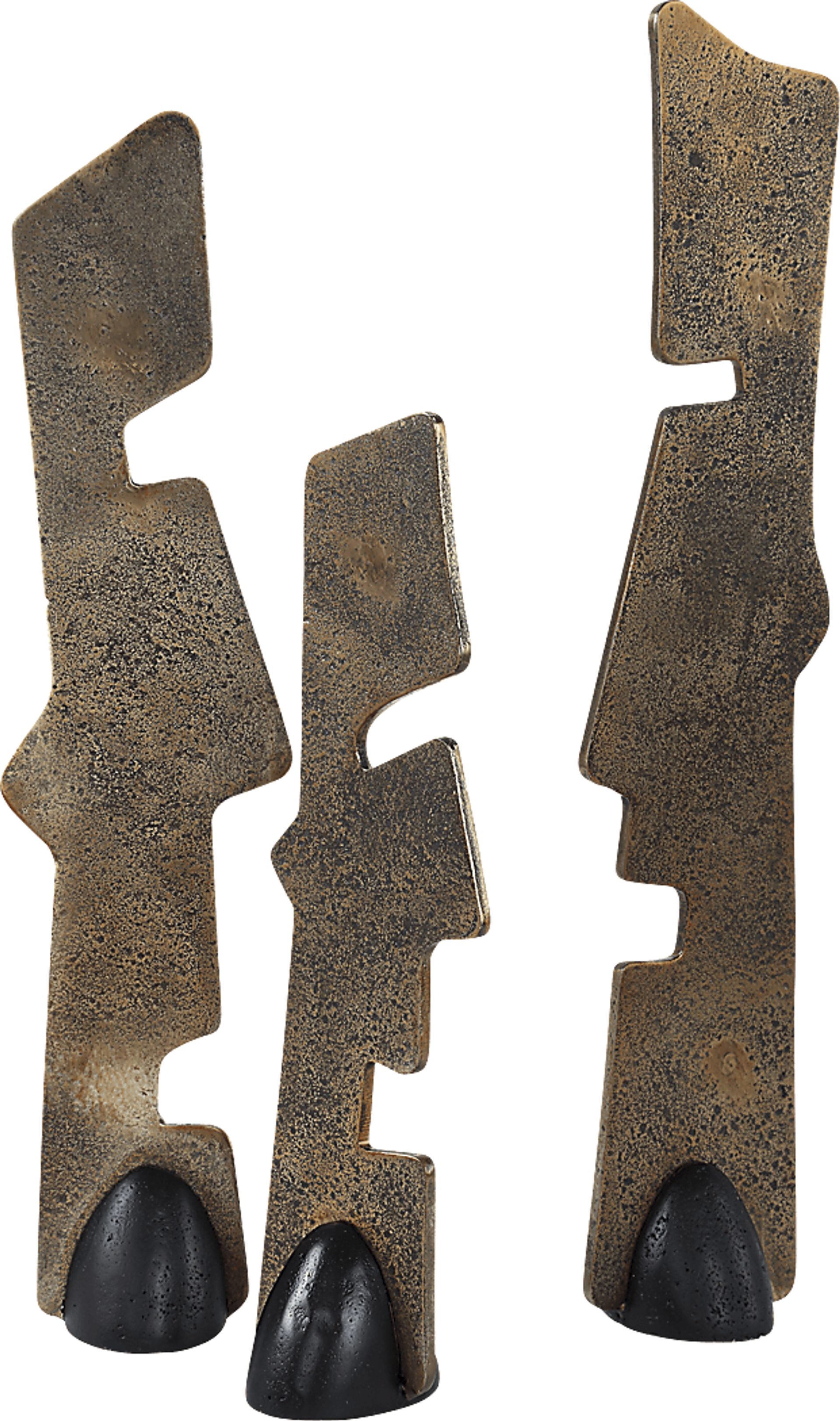 Ariena Bronze Scuplture, Set of 3 - Image 1