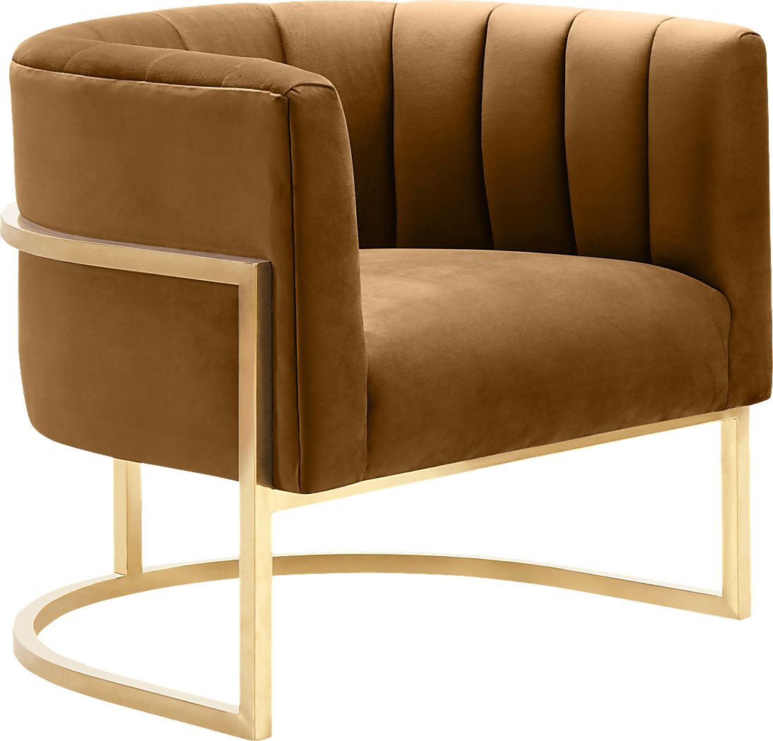 Arietta Cognac Accent Chair