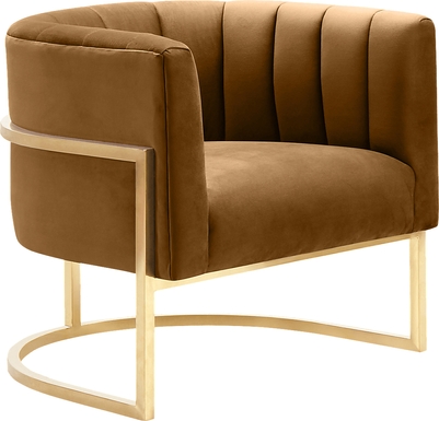 Arietta Cognac Accent Chair