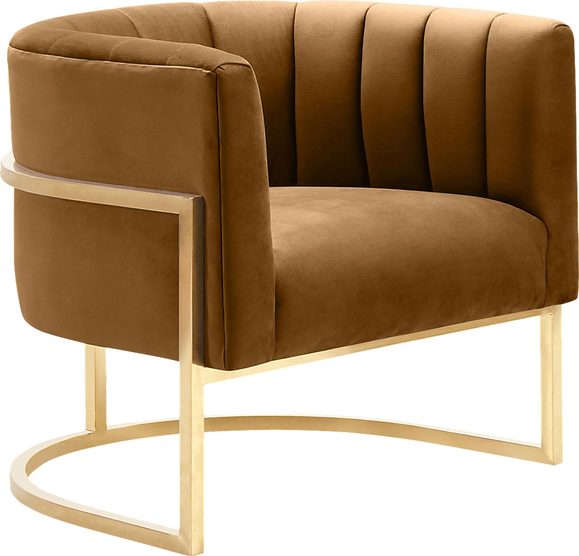 Arietta Cognac Accent Chair