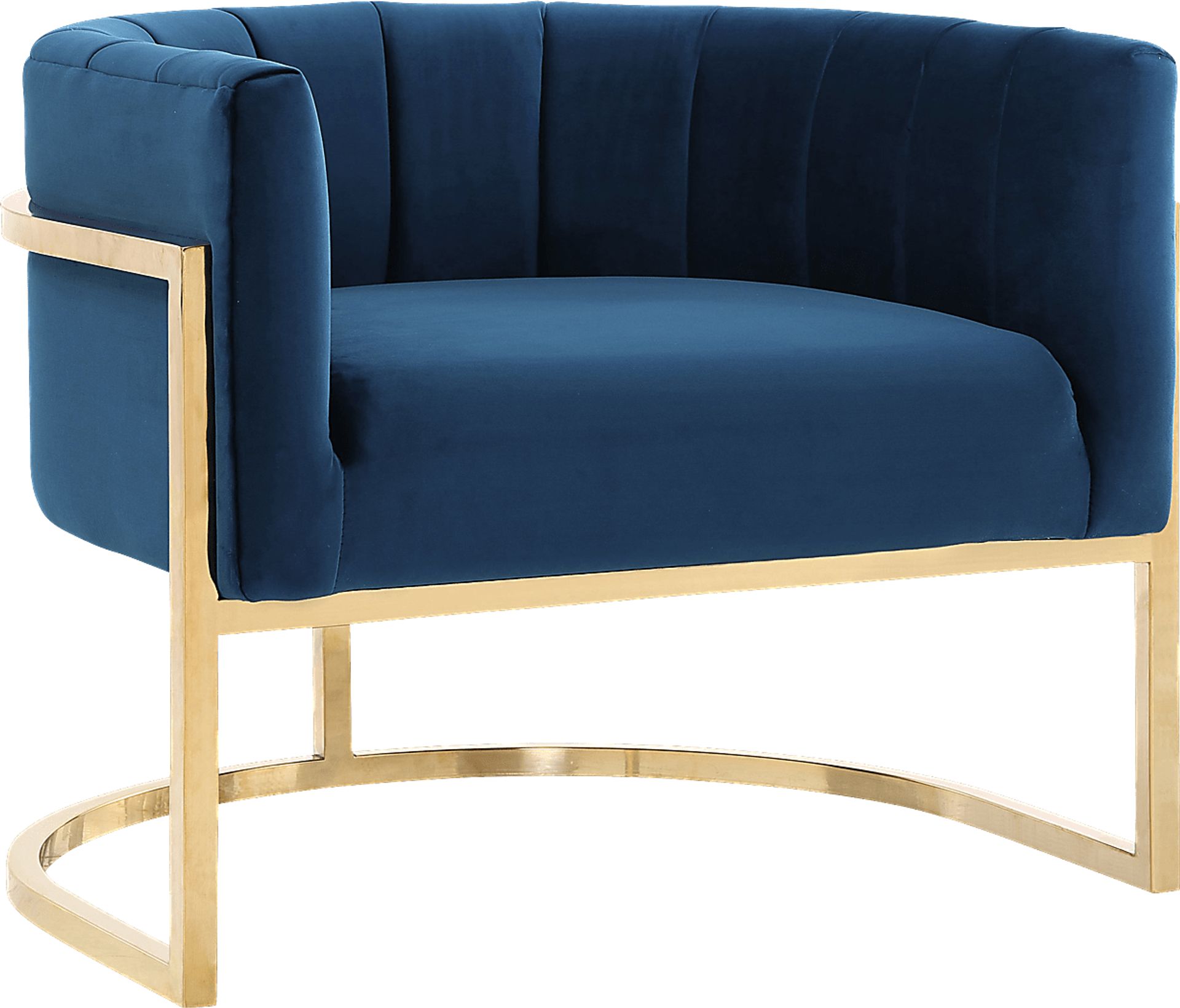 Arietta Navy Accent Chair - Image 1