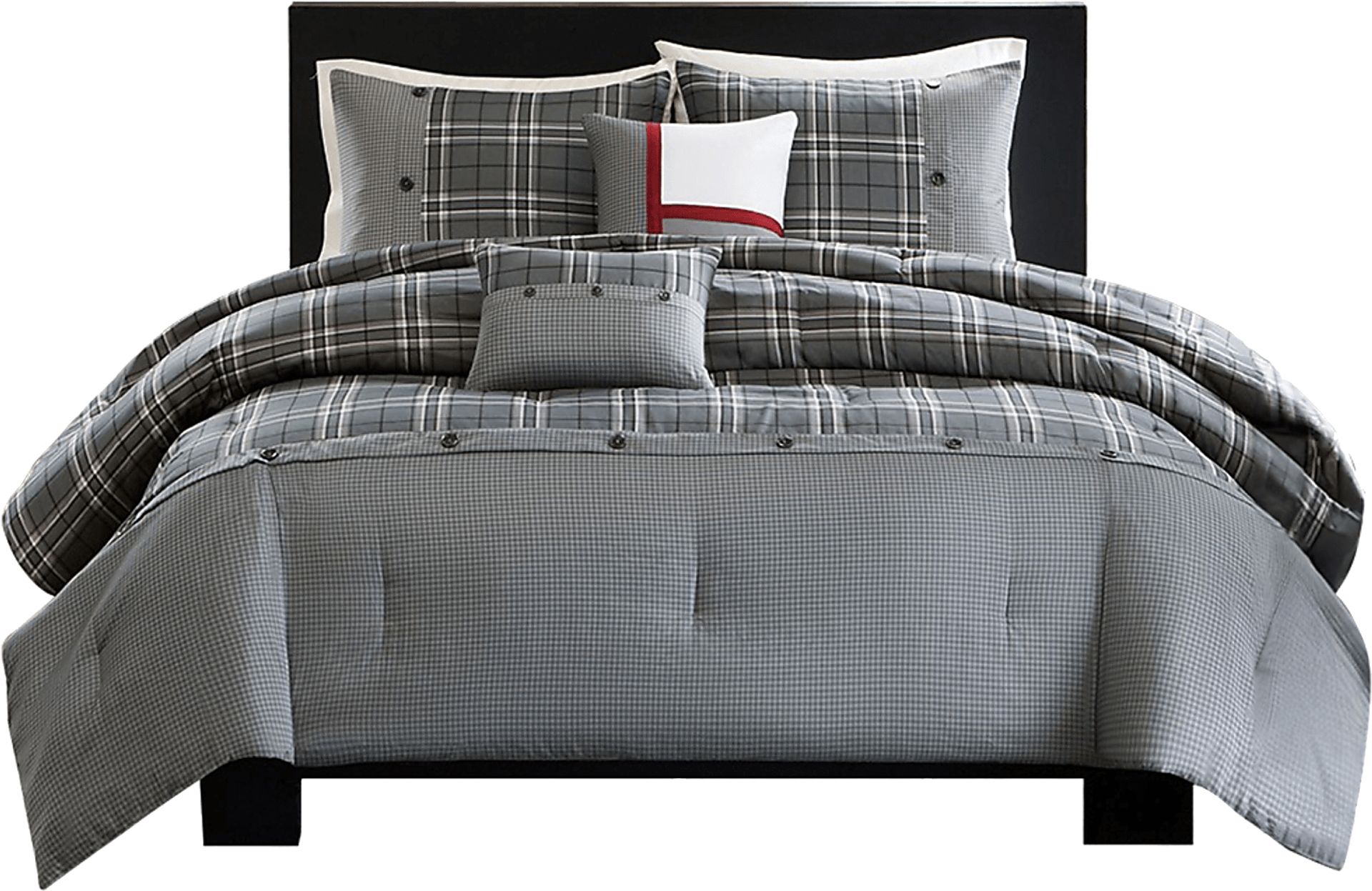 Arigo Gray King Comforter Set - Image 1