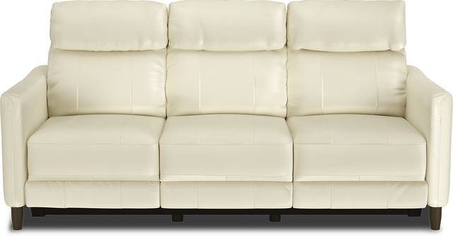 Arilio Beige Leather 3 Pc Living Room with Dual Power Reclining Sofa - Thumbnail - Image 2