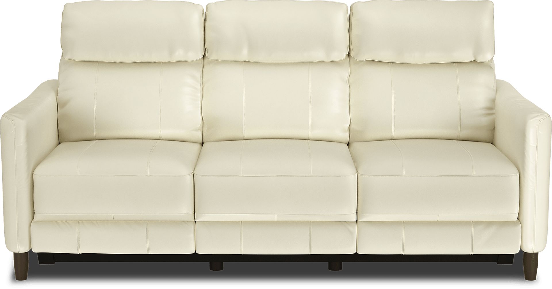 Arilio Beige Leather 3 Pc Living Room with Dual Power Reclining Sofa - Image 2