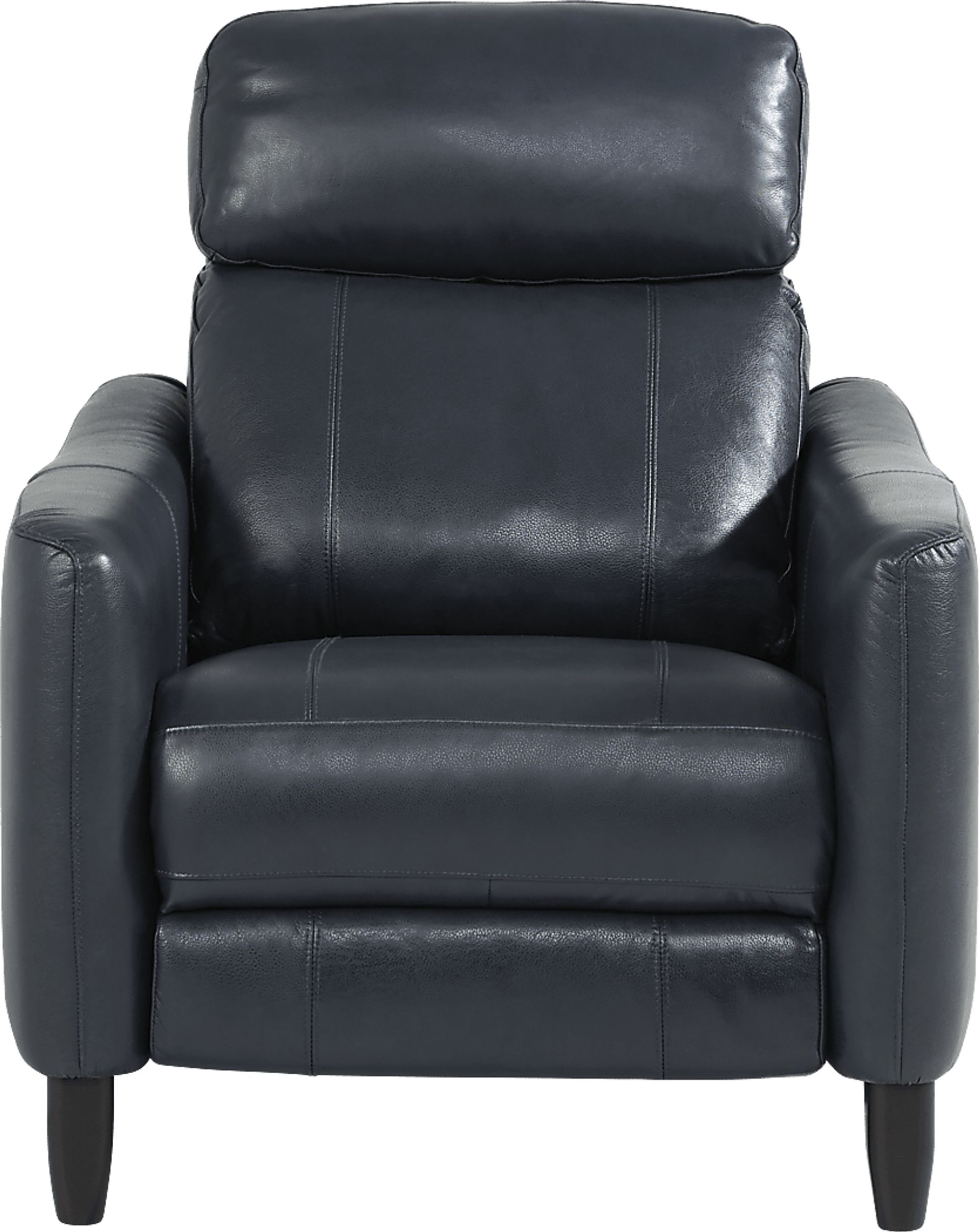 Arilio Navy Leather Dual Power Recliner - Image 4