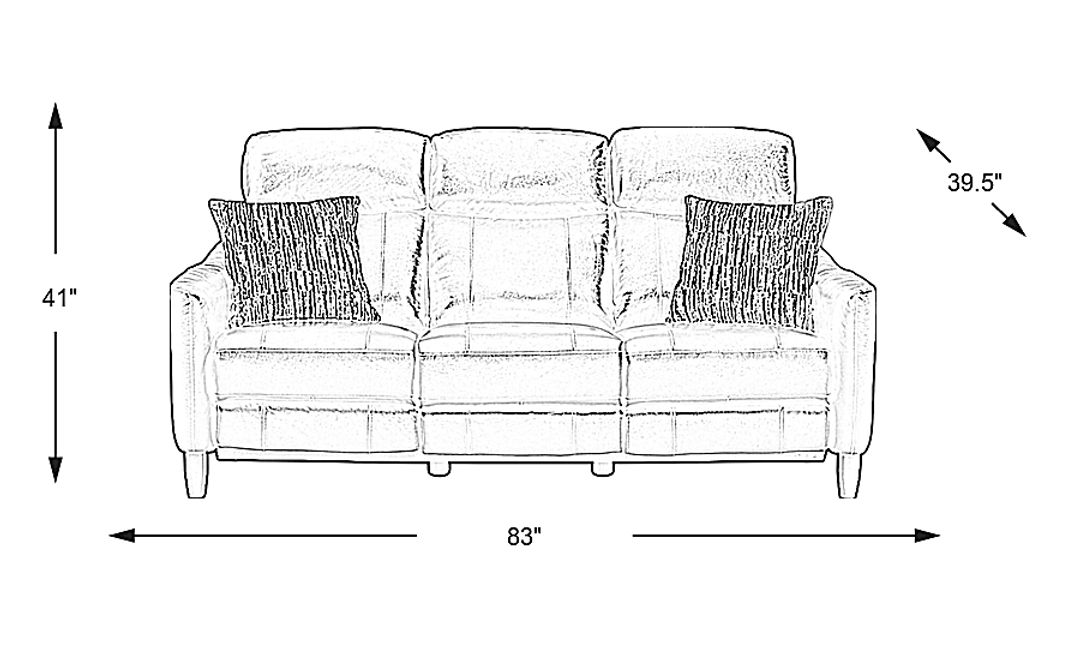Arilio Leather Dual Power Reclining Sofa