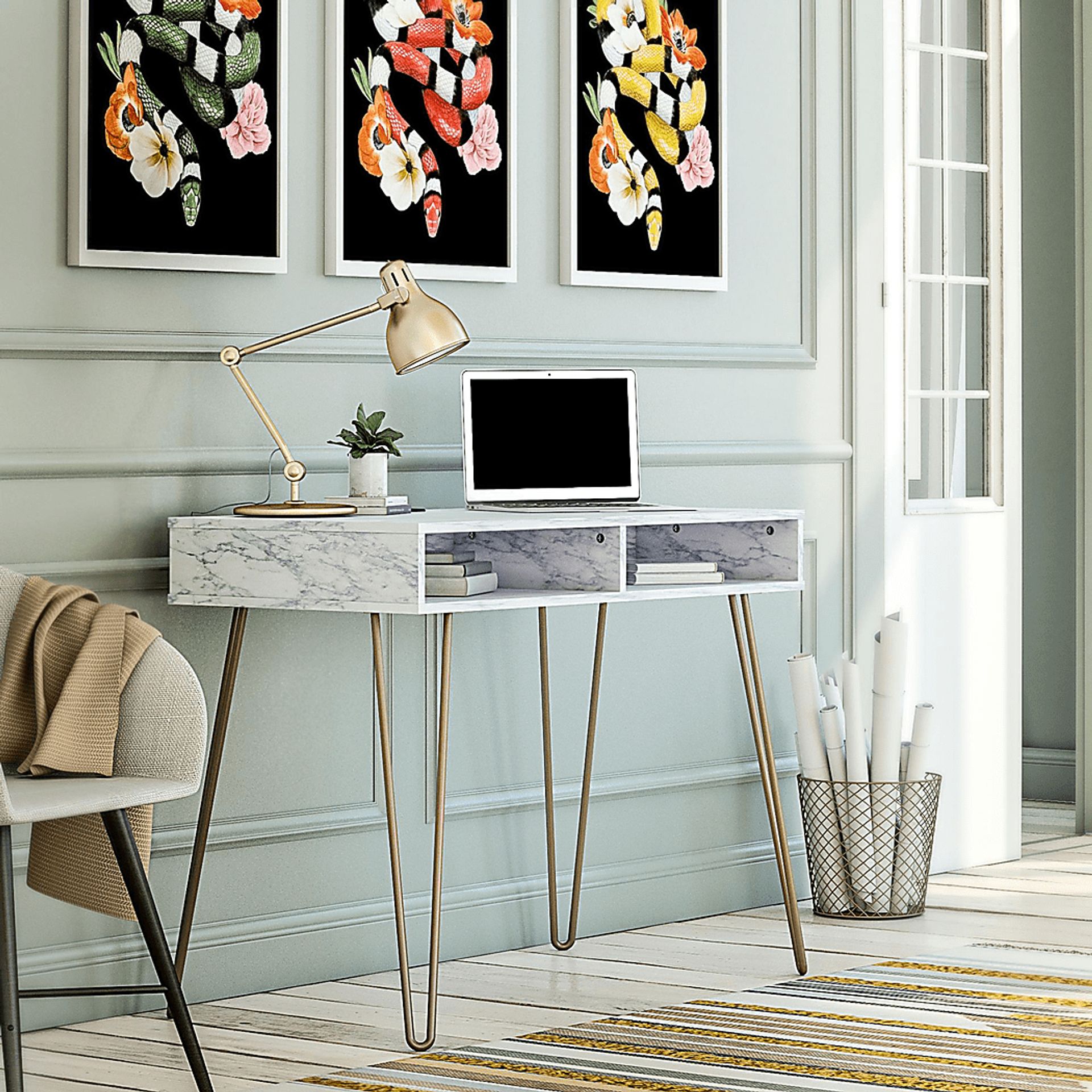 Ariock White Desk - Image 10