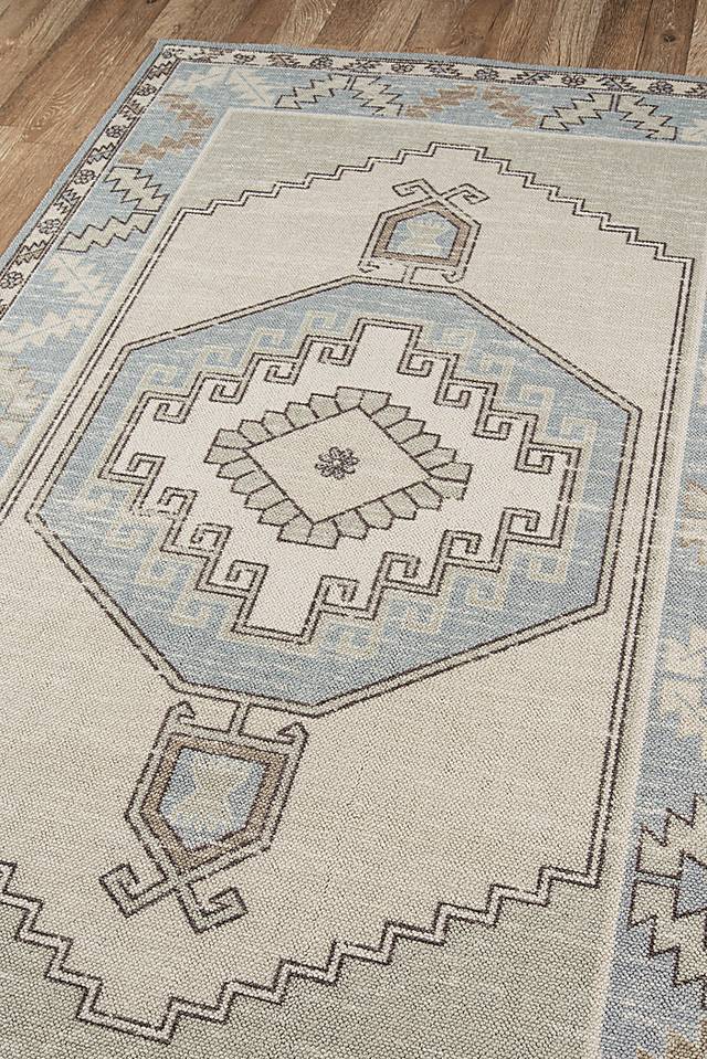 Arisha Blue 6'6 x 9' Rug - Thumbnail - Image 4