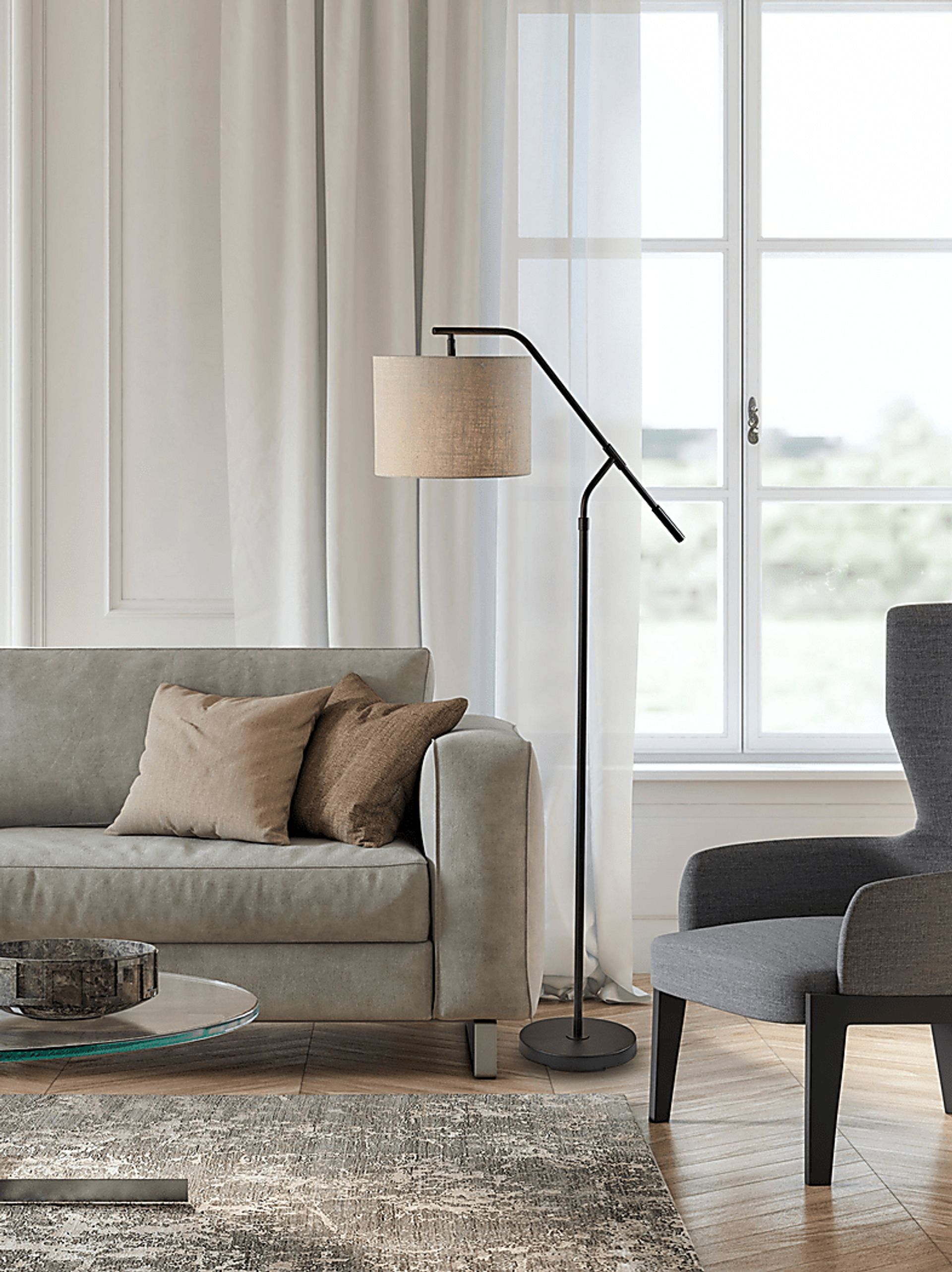 Arista Black Floor Lamp - Image 2