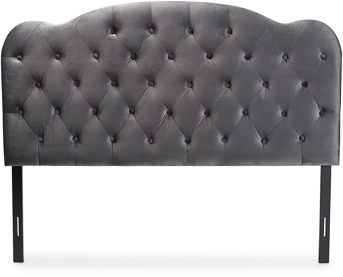 Aristocrate Gray Full Upholstered Headboard
