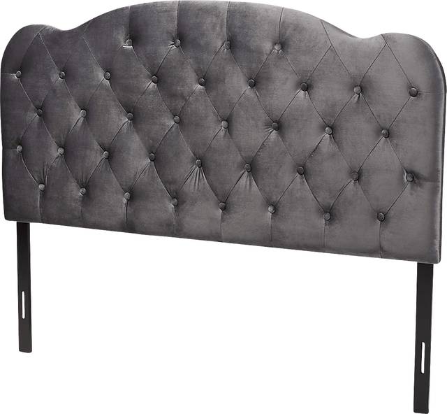 Aristocrate Gray Full Upholstered Headboard - Thumbnail - Image 1
