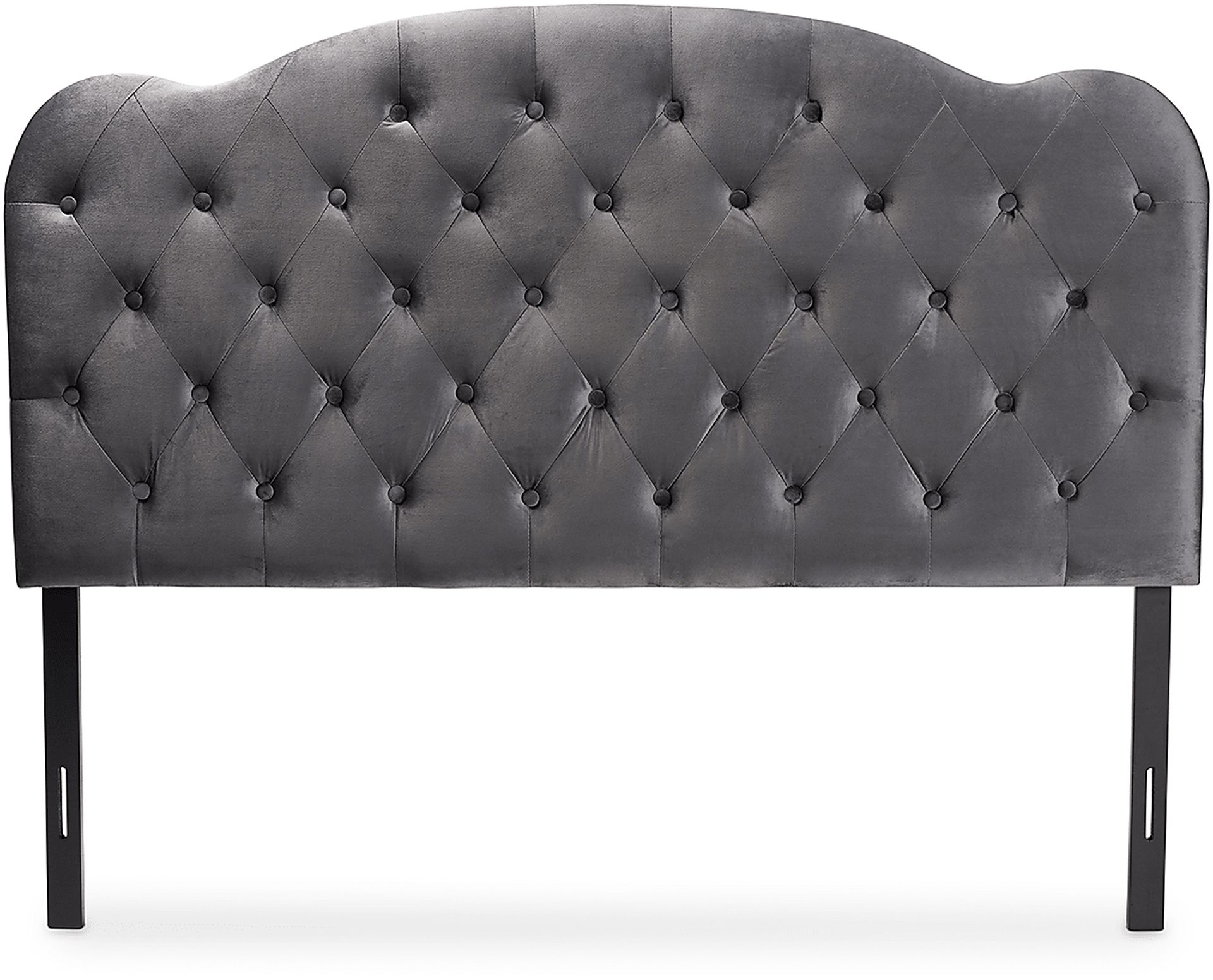 Aristocrate Gray King Upholstered Headboard - Image 3