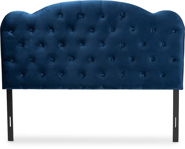 Aristocrate Navy Blue King Upholstered Headboard - Thumbnail - Image 3