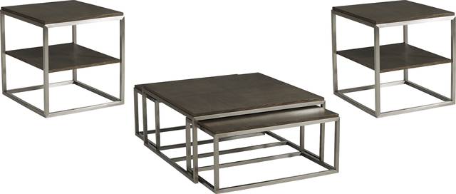 Ariston Brown 3 Pc Table Set - Thumbnail - Image 1