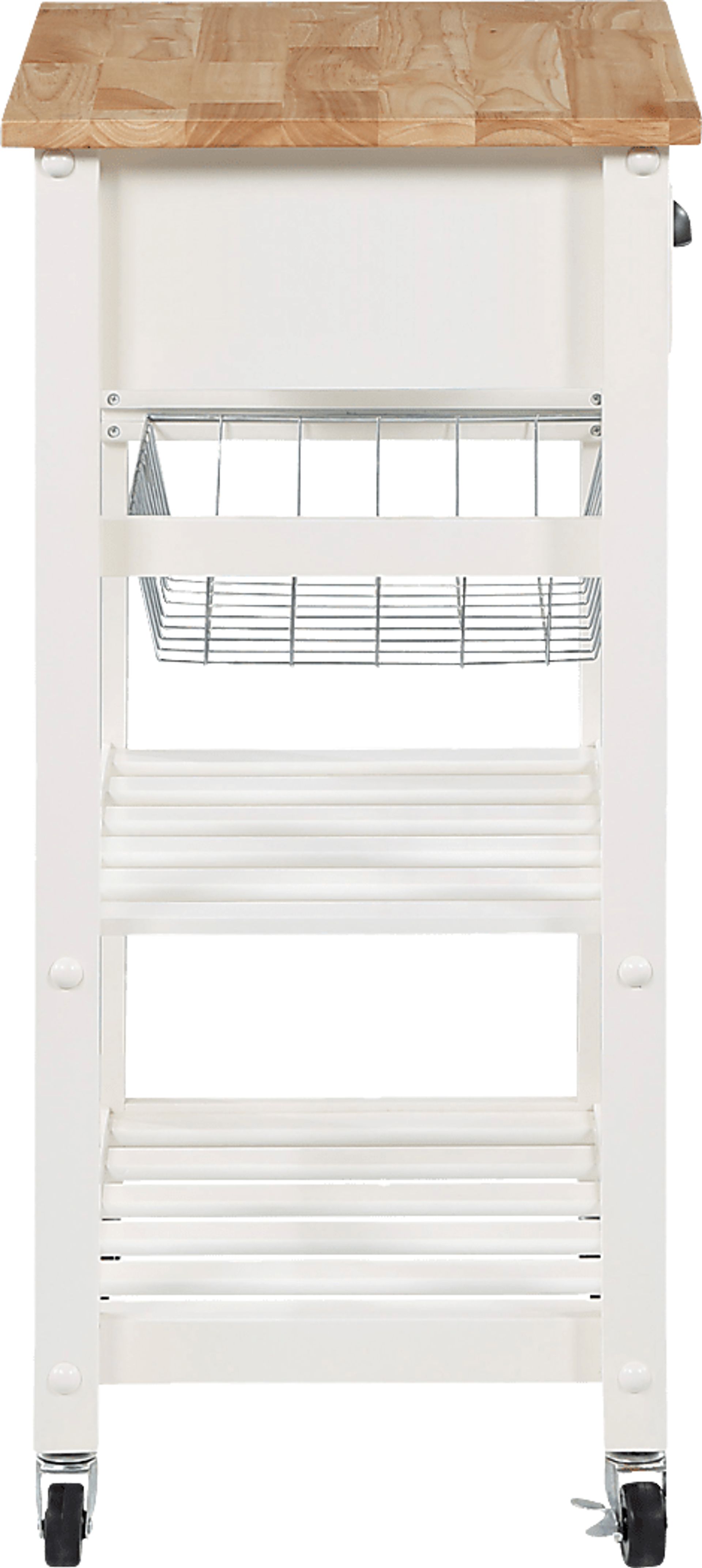 Ariyanna White Kitchen Cart - Image 6