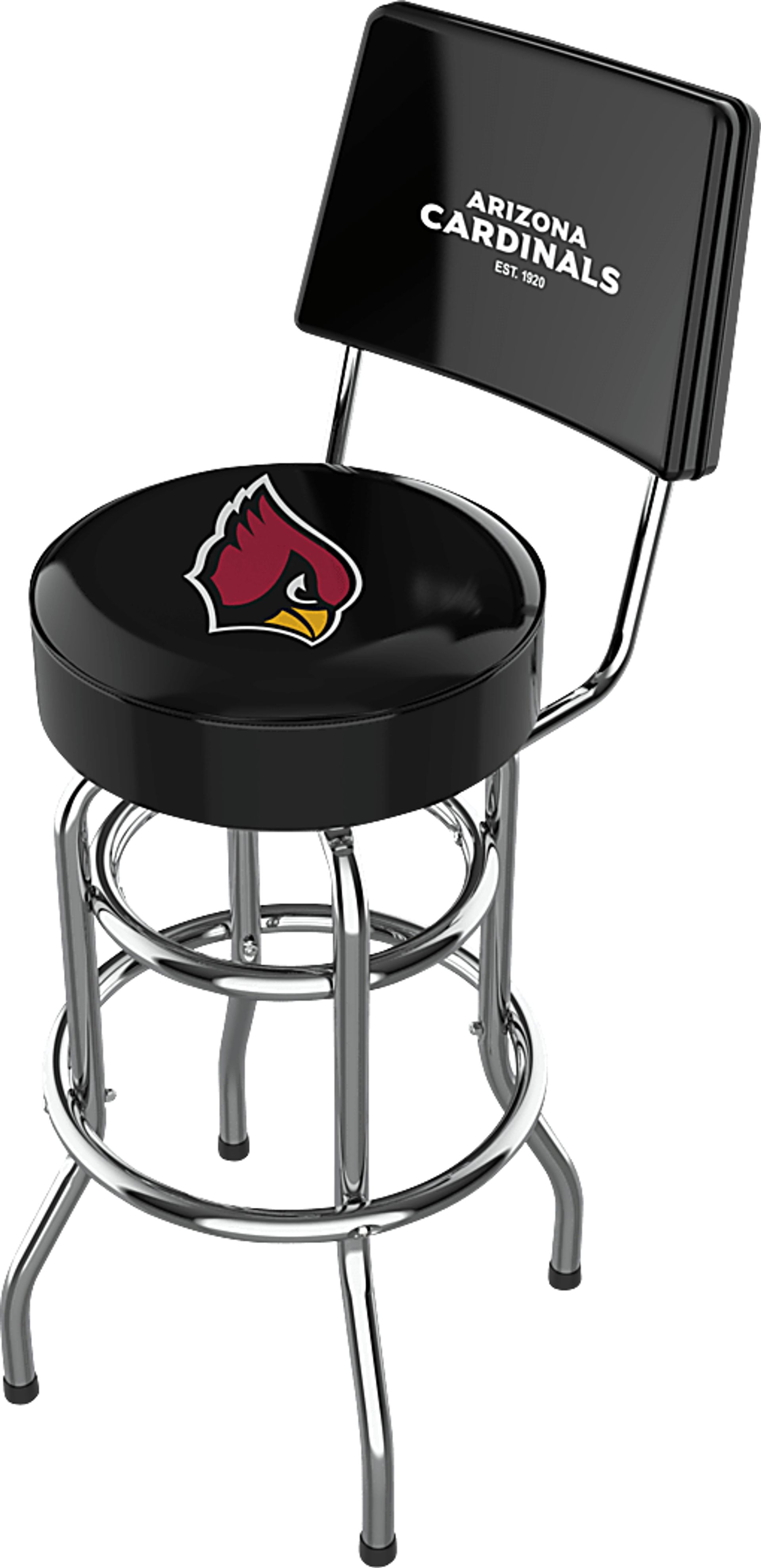 Arizona Cardinals Black Barstool - Image 1