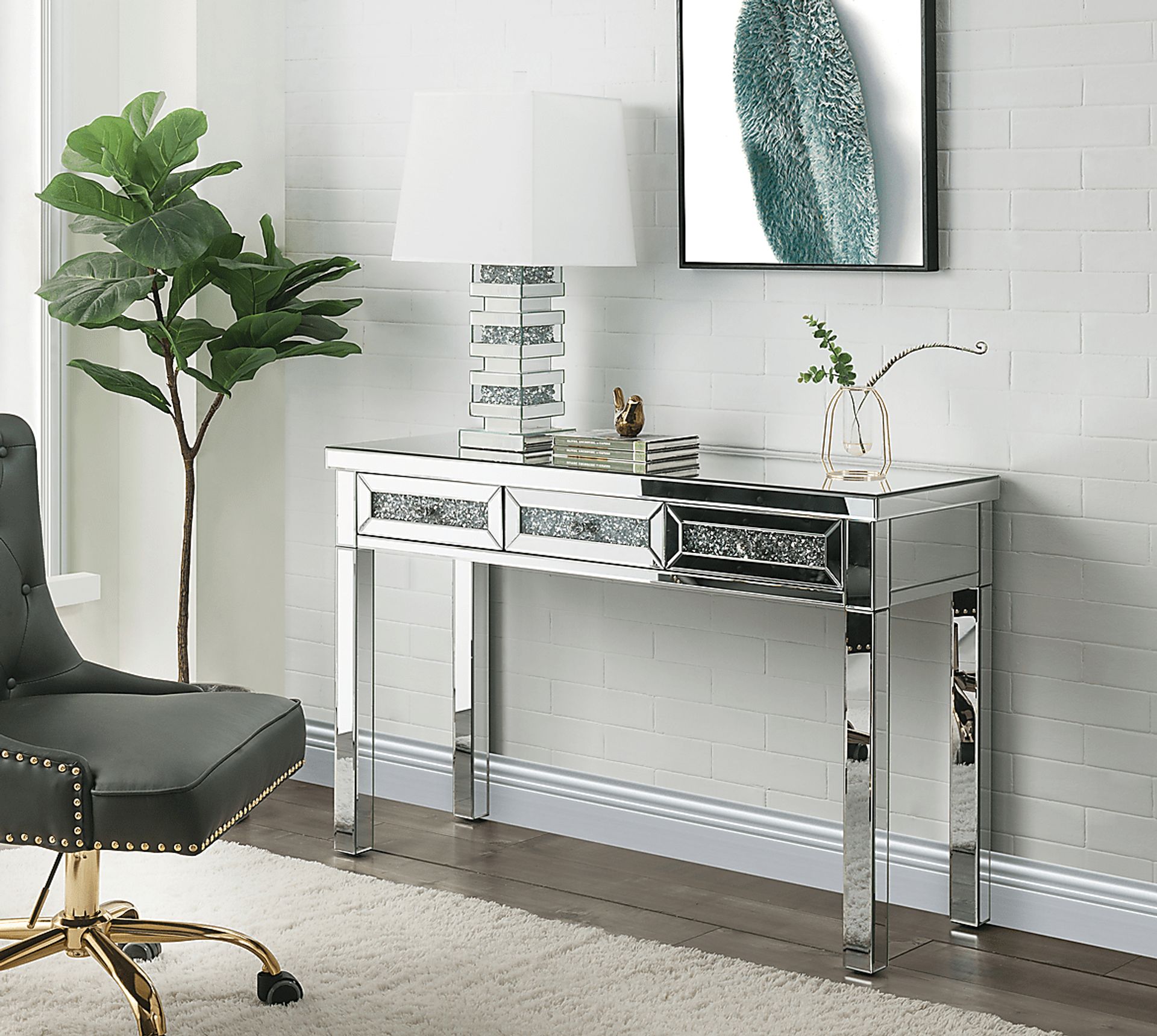 Arjay Silver Desk - Image 2