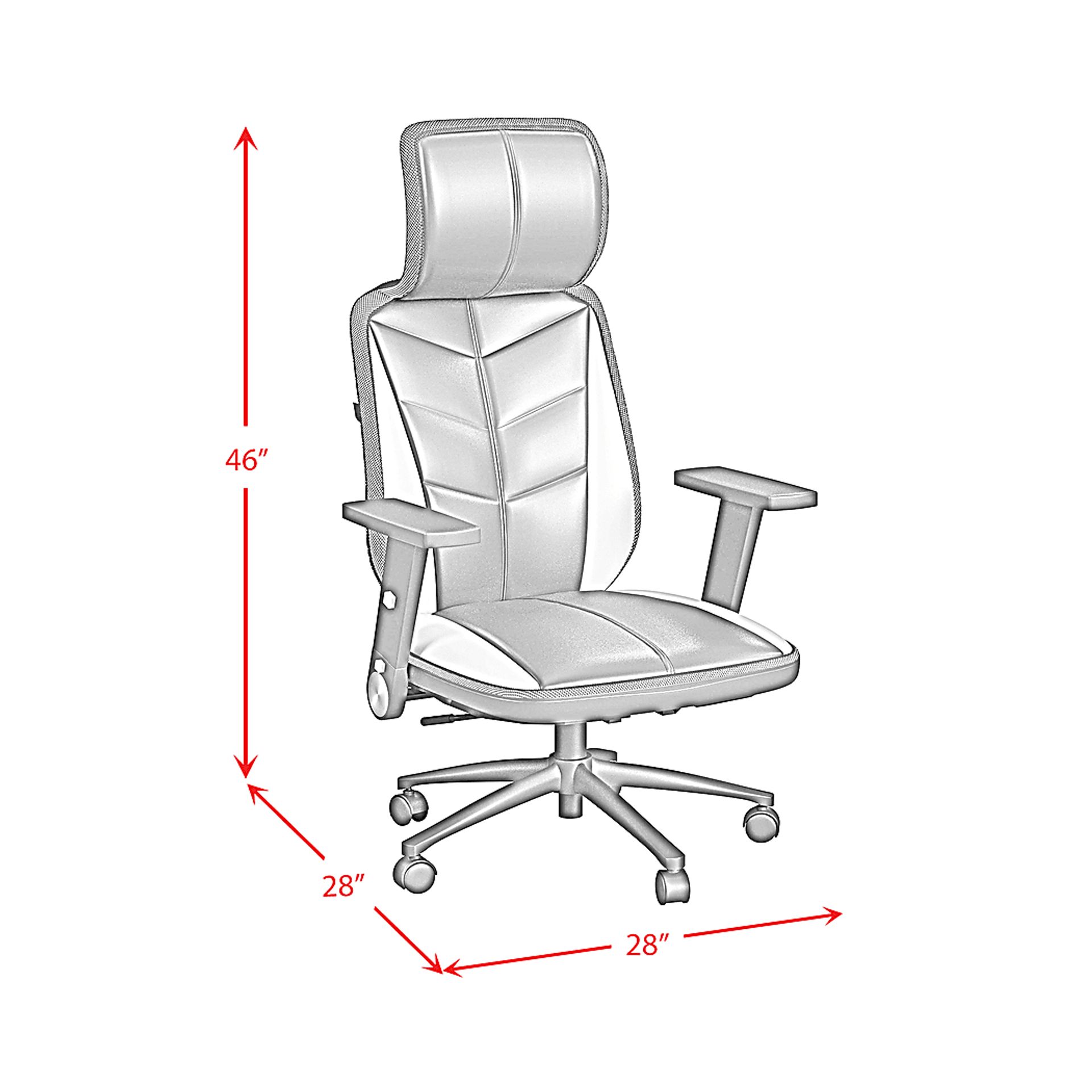 Arkina Black Gaming Chair - Image 3