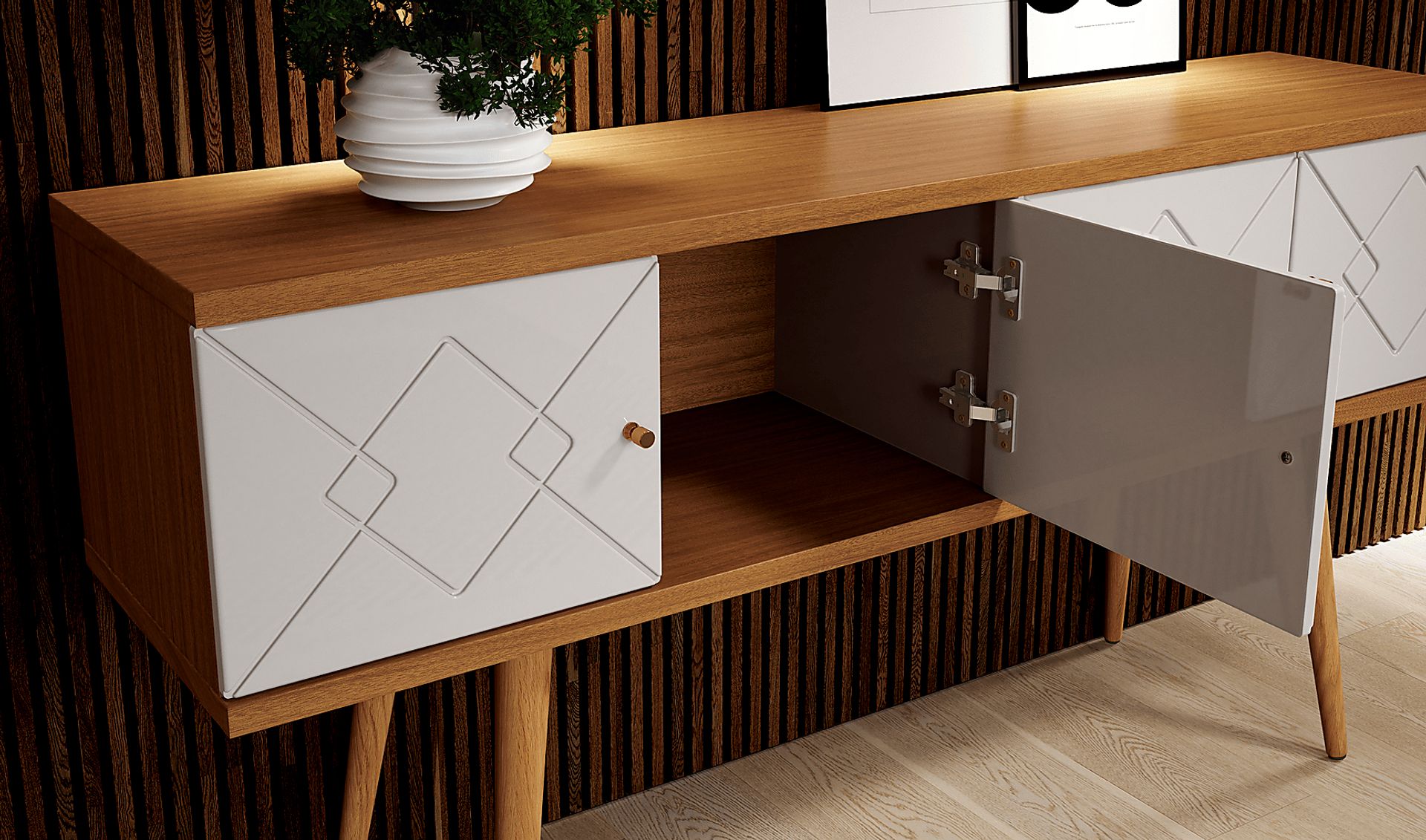 Arklet Off-White 60 In. Console - Image 3