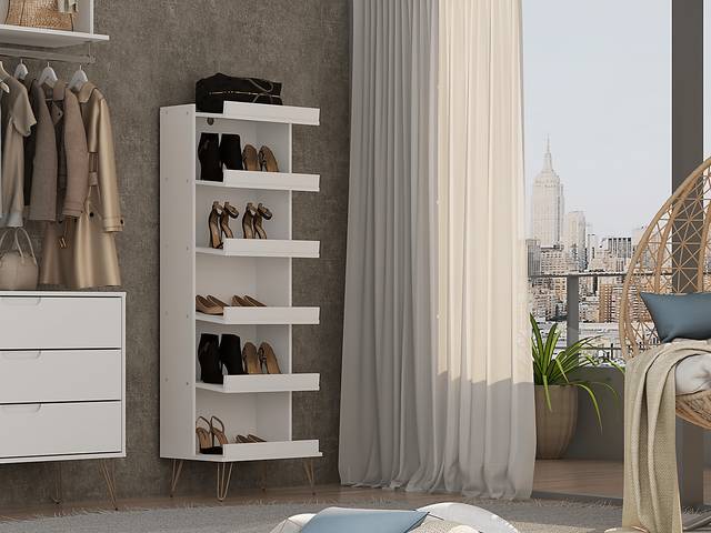 Arkose White 2 Pc Shoe Rack - Thumbnail - Image 9