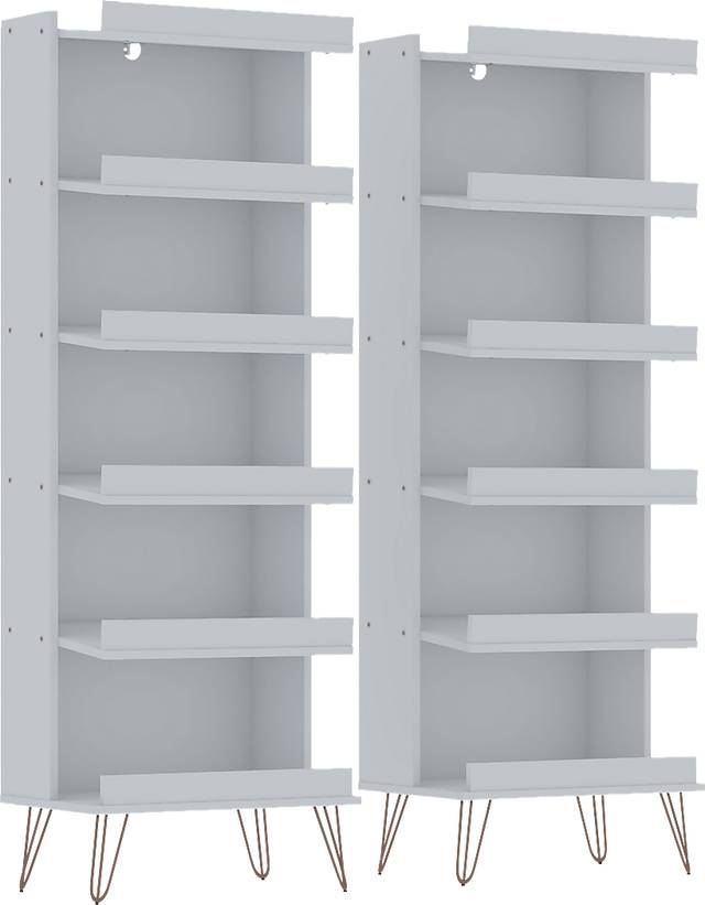 Arkose White 2 Pc Shoe Rack - Thumbnail - Image 1