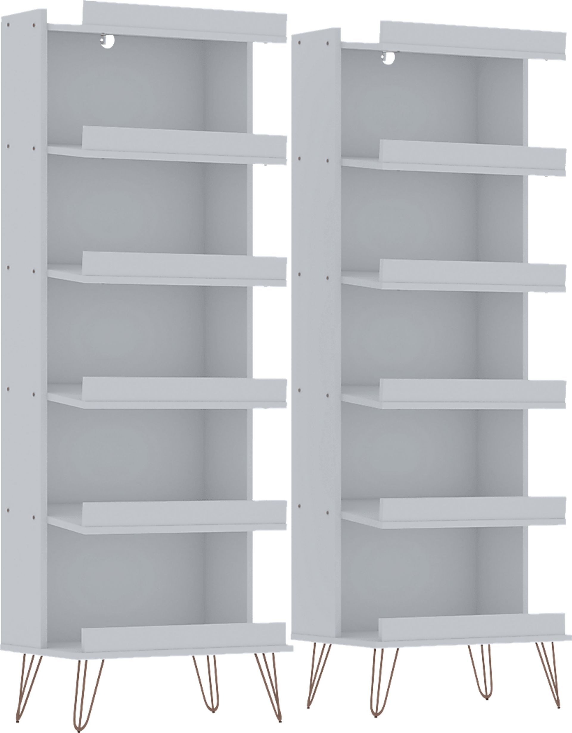 Arkose White 2 Pc Shoe Rack - Image 1