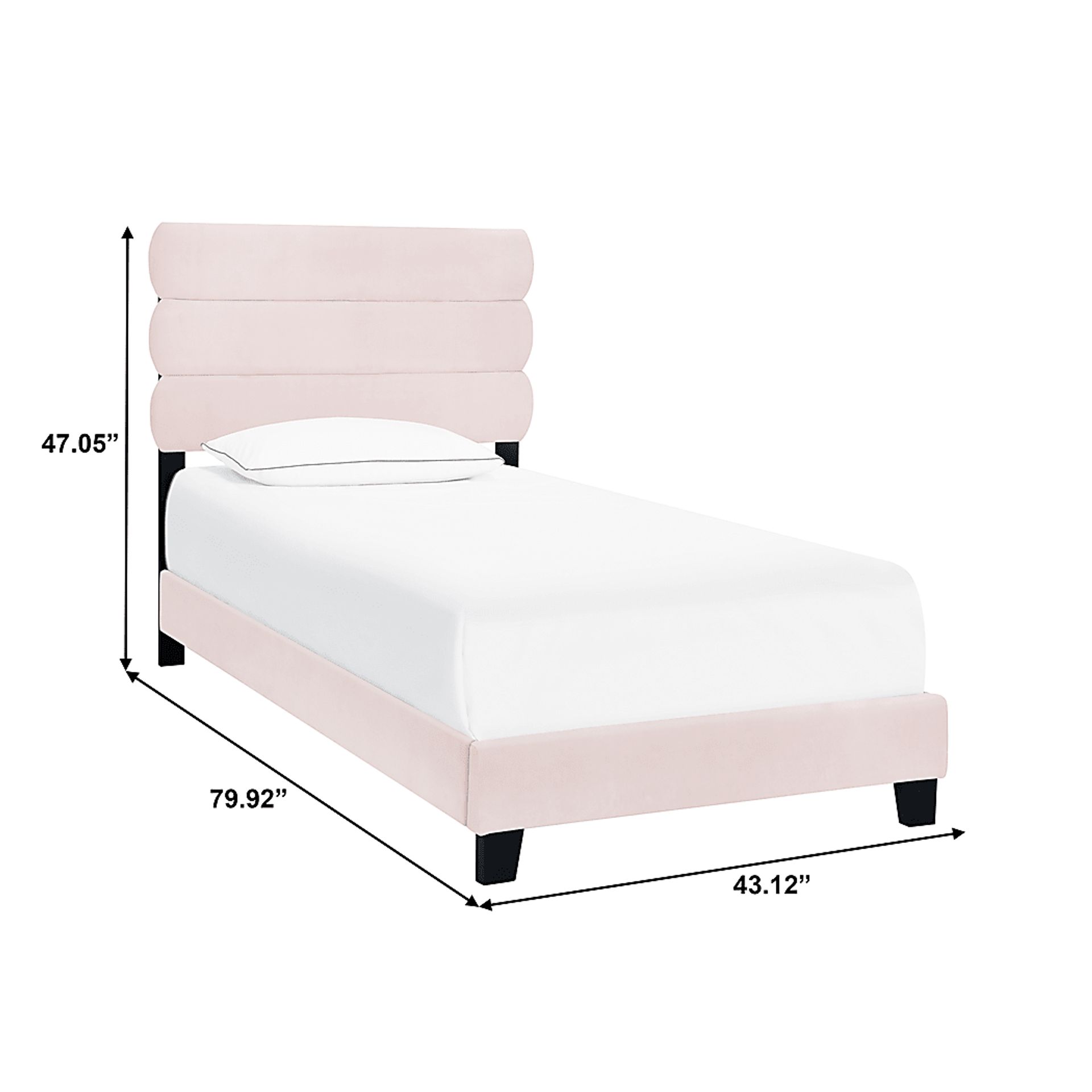 Arkwith Blush Twin Bed - Image 9