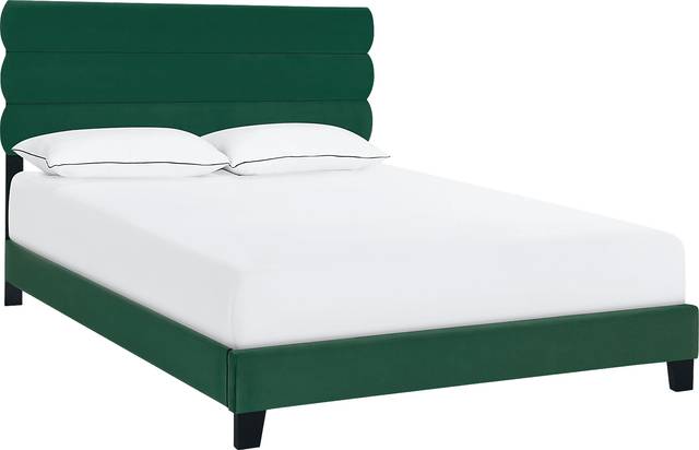 Arkwith Green Queen Bed - Thumbnail - Image 1