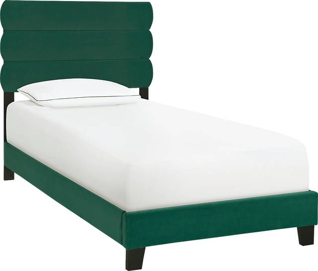 Arkwith Green Twin Bed - Thumbnail - Image 1