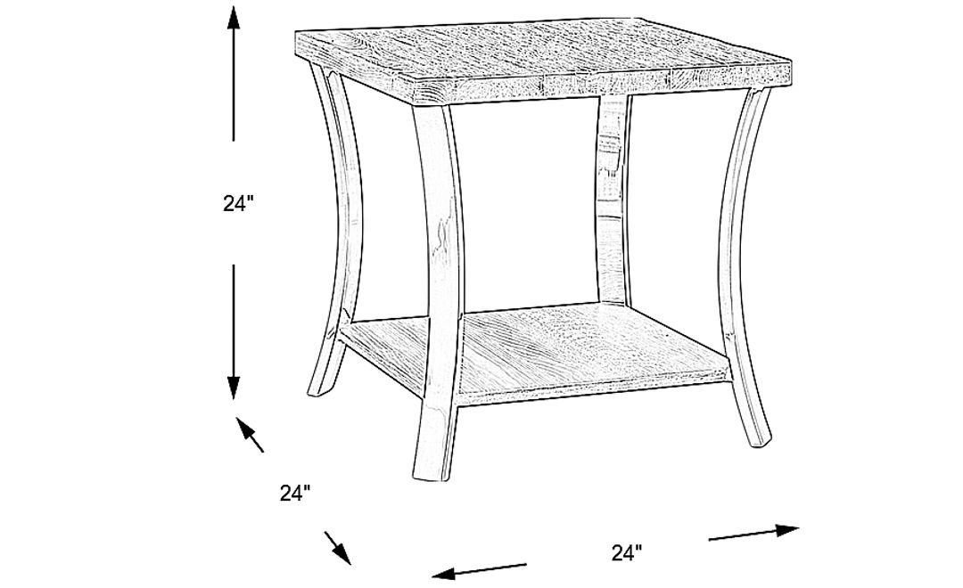 Arland Brown 3 Pc Table Set
