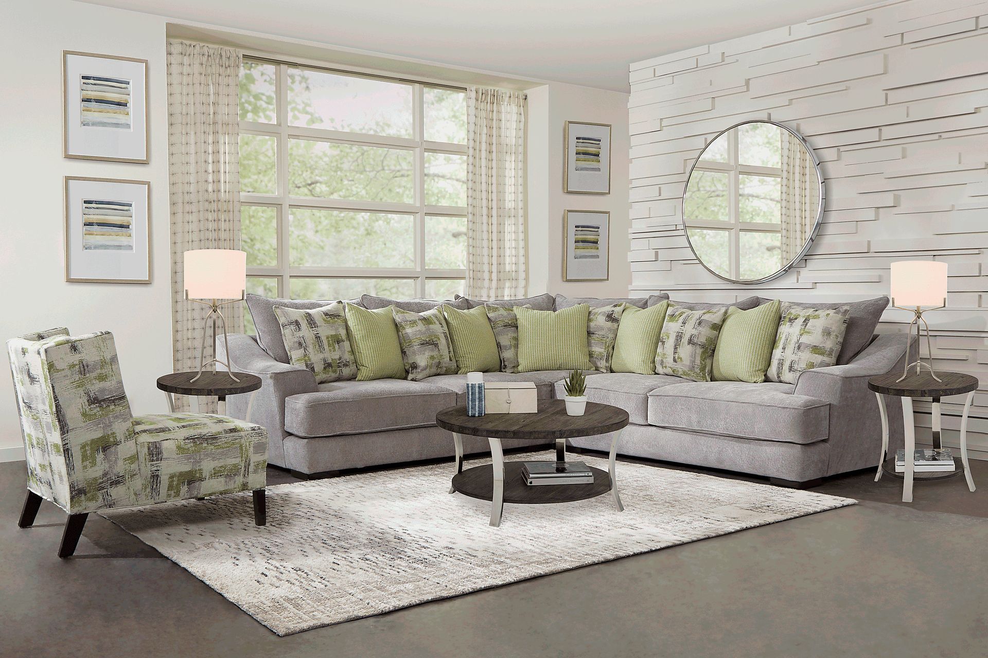 Arland Brown 3 Pc Table Set - Image 2
