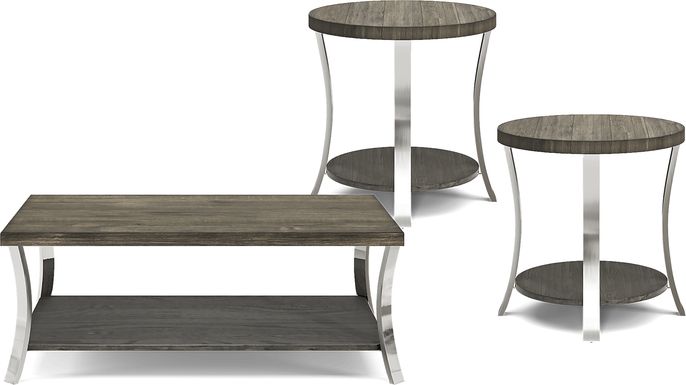 Arland Brown 3 Pc Table Set