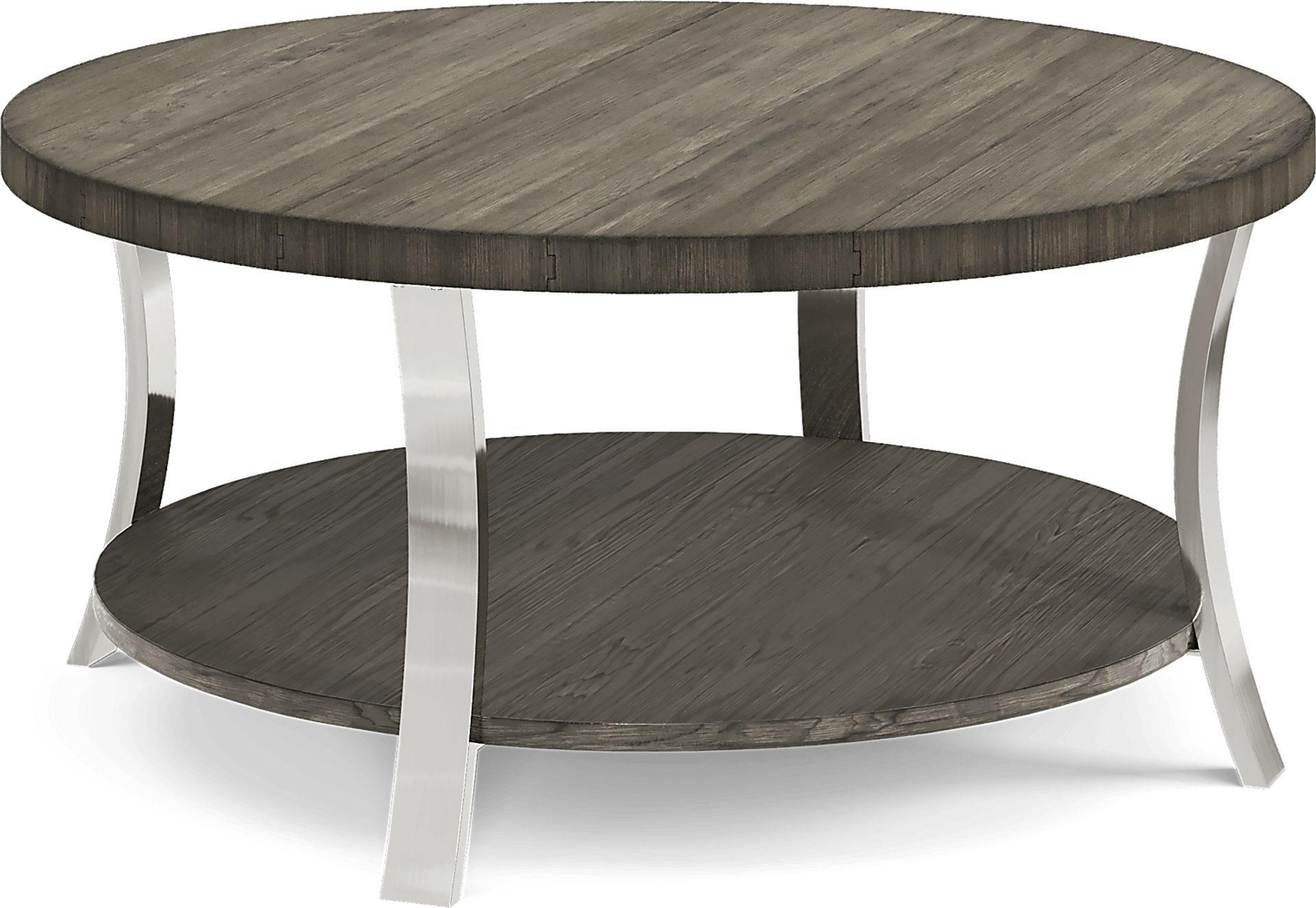 Arland Brown Round Cocktail Table - Image 1
