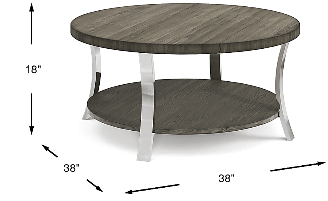 Arland Brown Round Cocktail Table