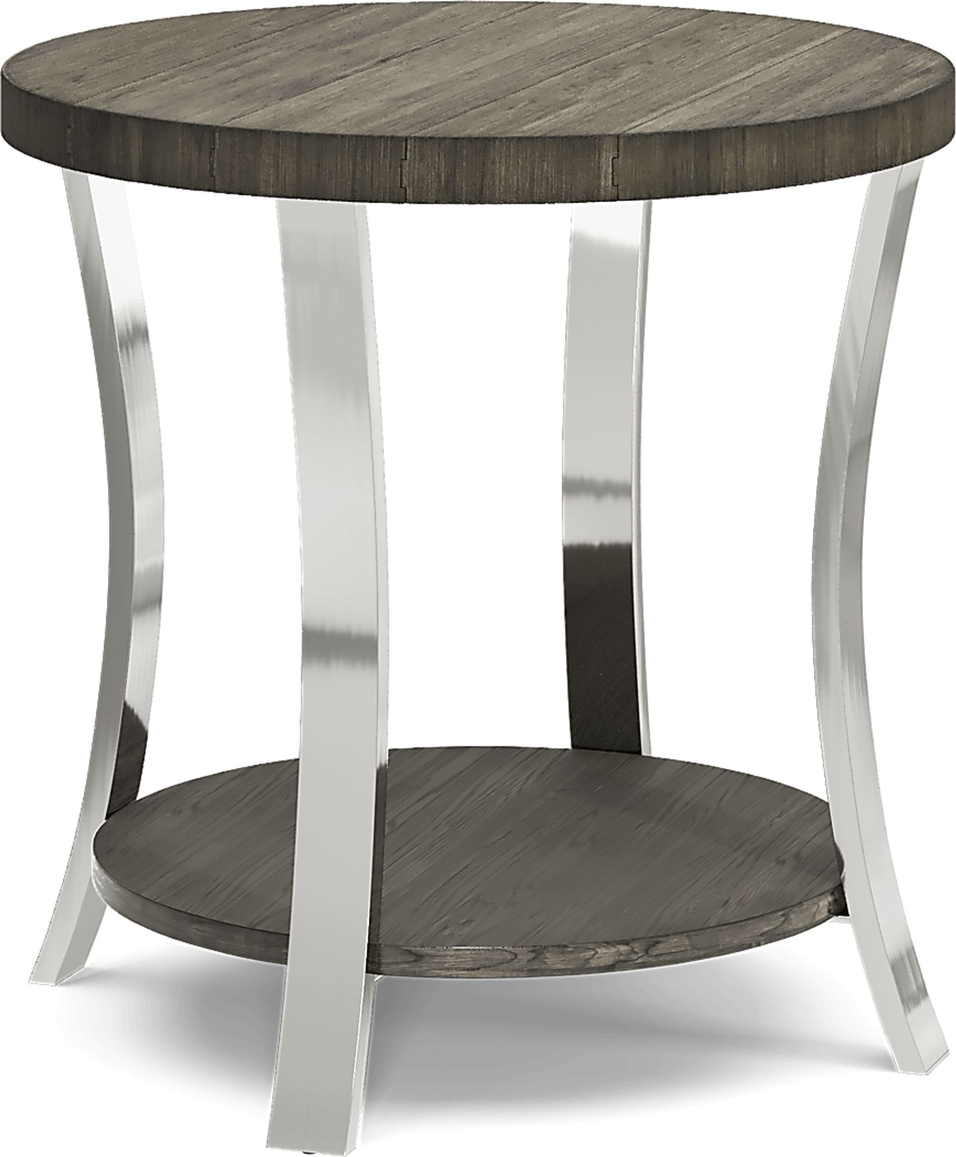 Arland Brown Dark Wood Round End Table | Rooms to Go