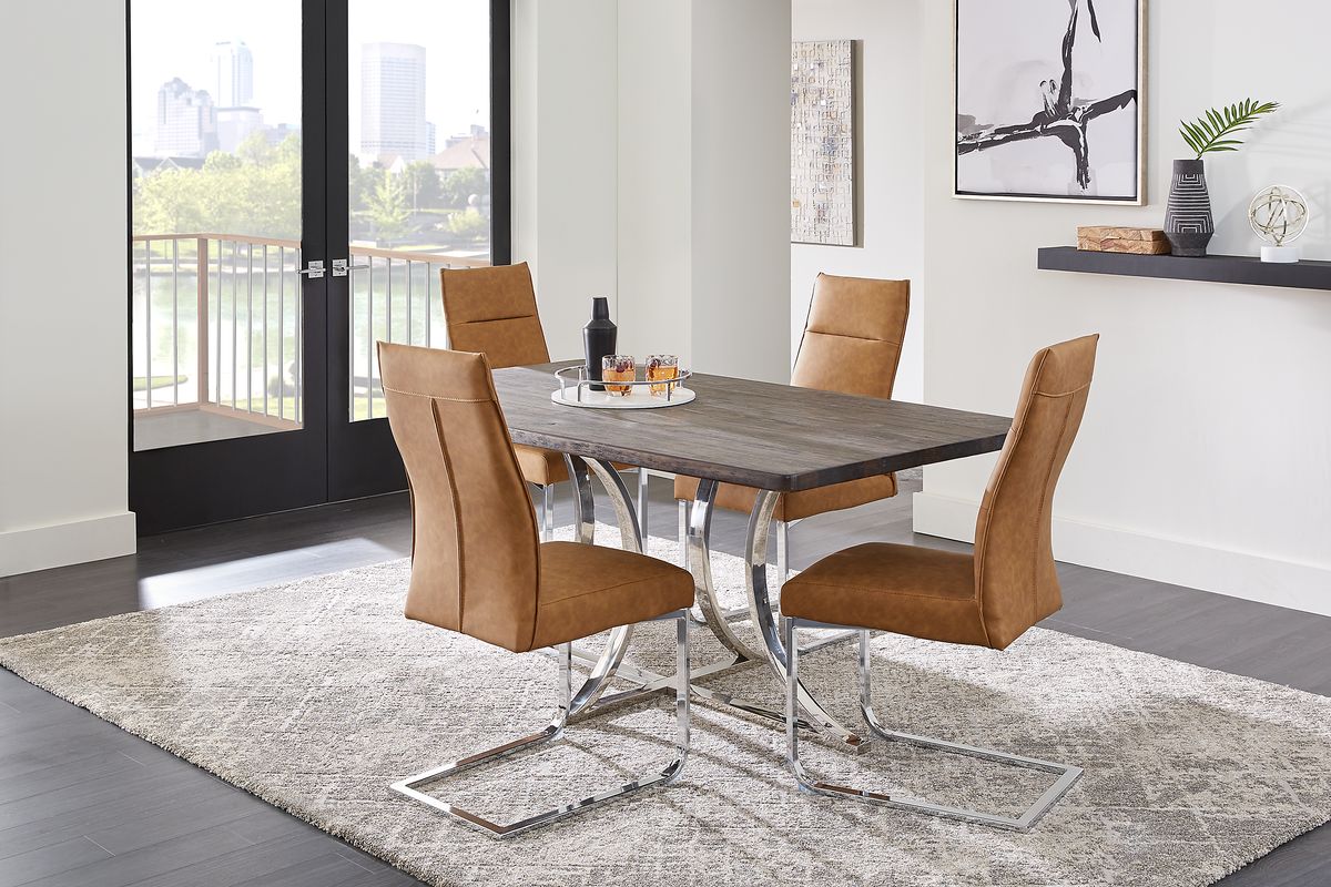 Cindy Crawford San Francisco 5 Pc Gray White Dining Room Set With Side  Chair, Dining Table - Rooms To Go