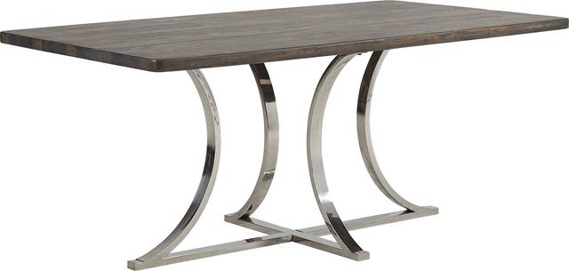 Arland Dark Brown Rectangle Dining Table - Thumbnail - Image 1