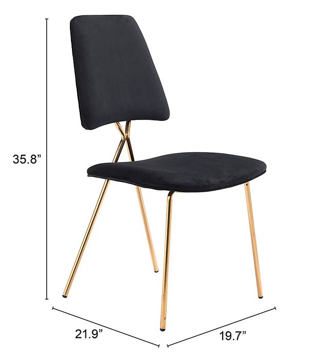Arledge Black Side Chair, Set of 2 - Thumbnail - Image 8