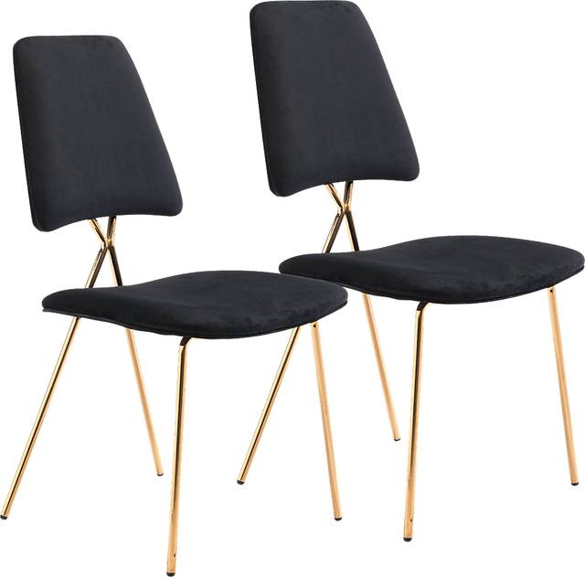 Arledge Black Side Chair, Set of 2 - Thumbnail - Image 1