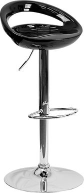 Arley Black Adjustable Swivel Barstool