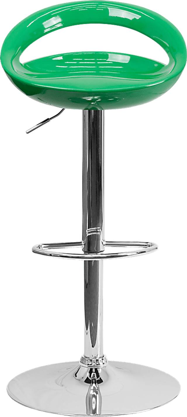 Arley Green Adjustable Swivel Barstool - Thumbnail - Image 2