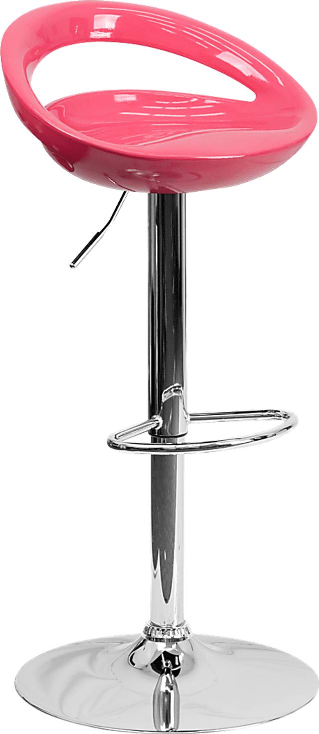 Arley Pink Adjustable Swivel Barstool - Thumbnail - Image 1
