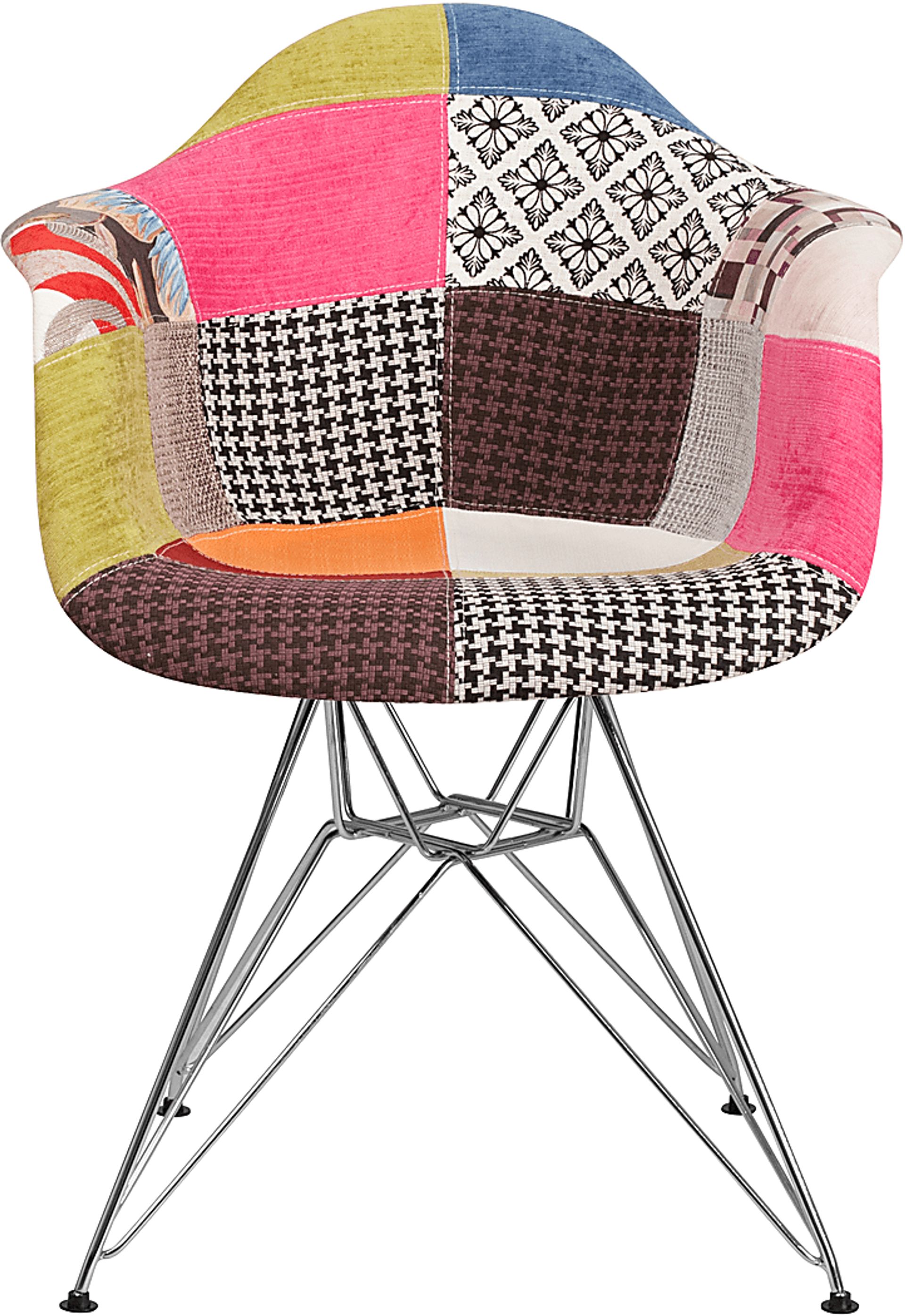 Arlingford Pink Chrome Accent Chair - Image 2