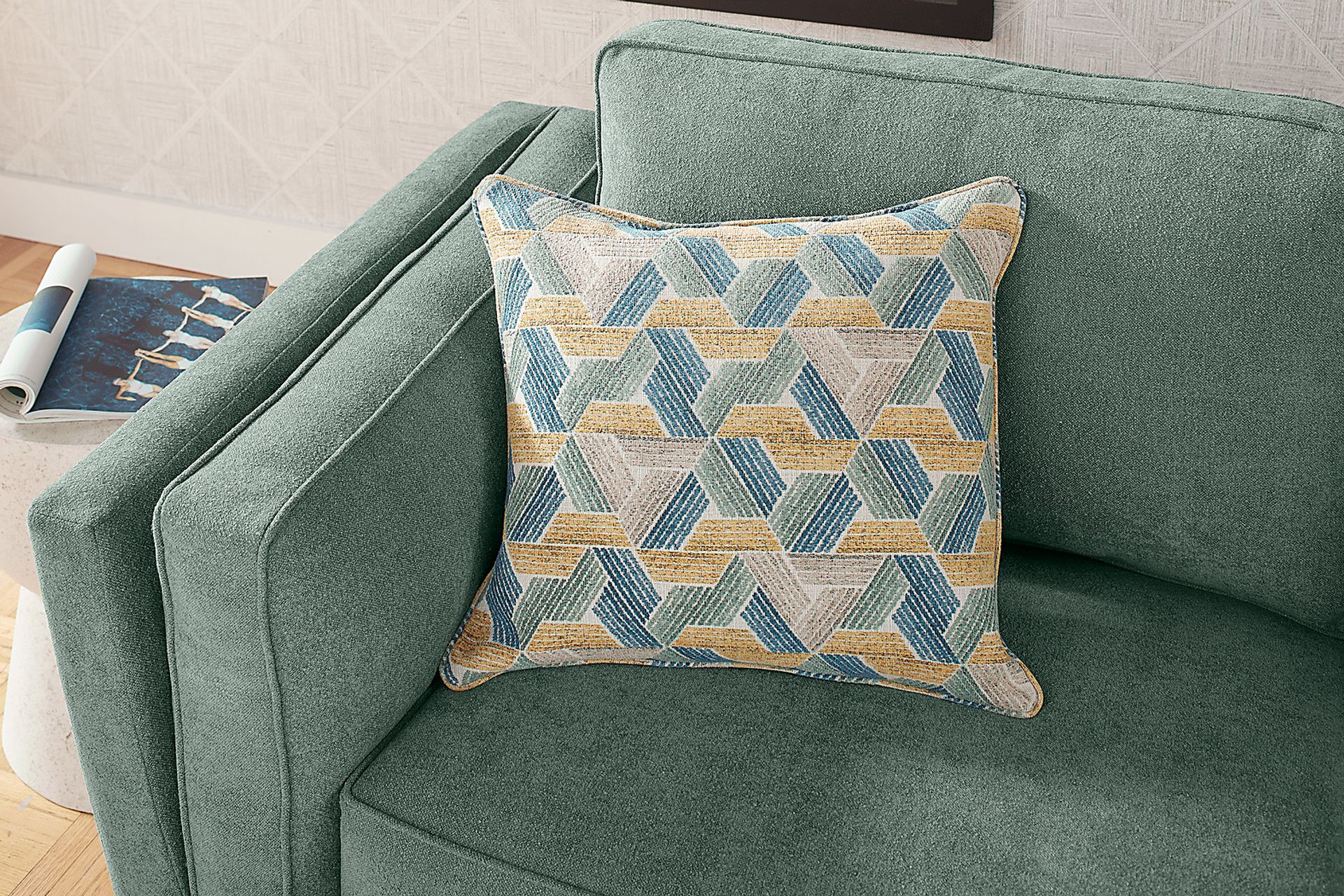 Arlington Seafoam Sofa - Image 4