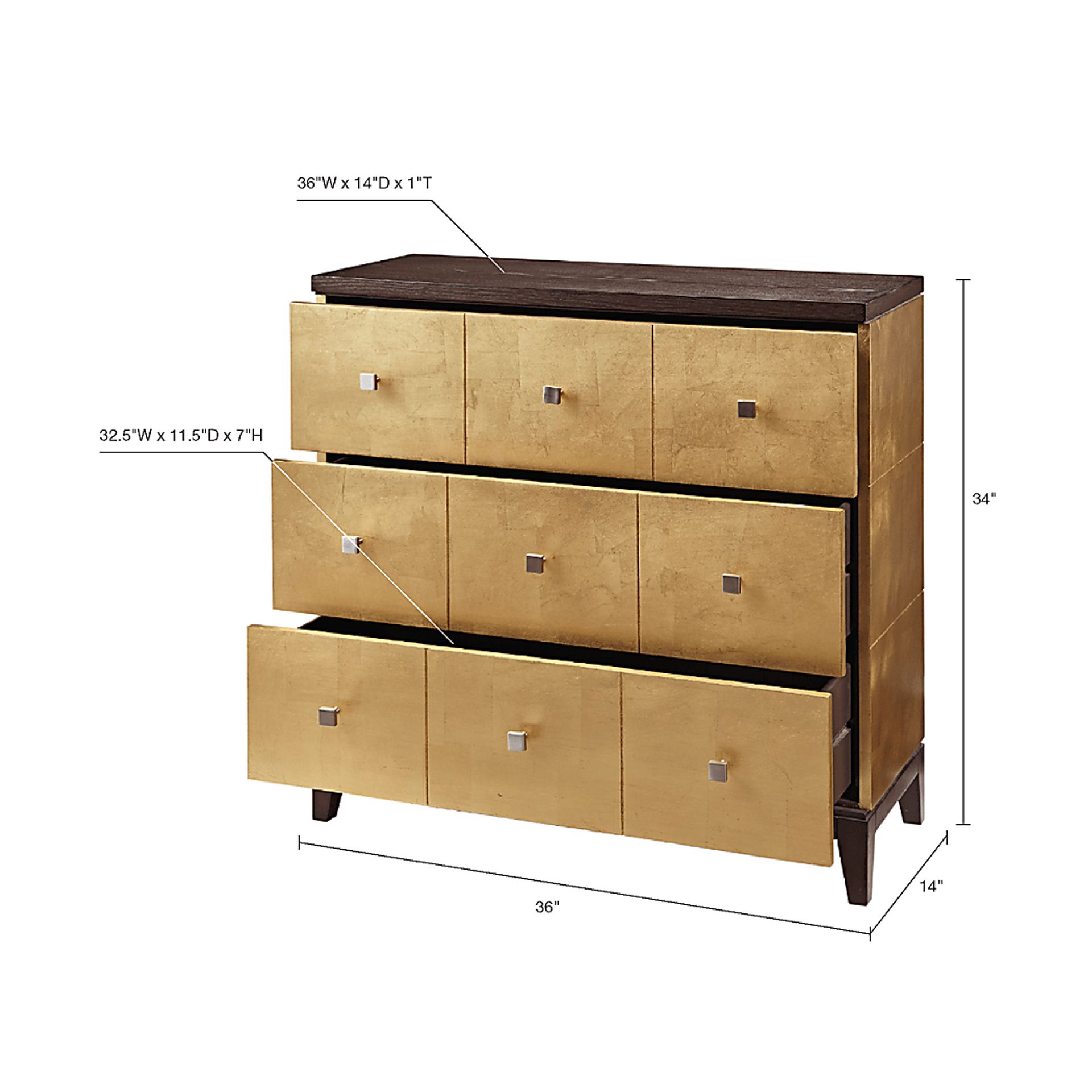 Arlingwood Gold Accent Cabinet - Image 9