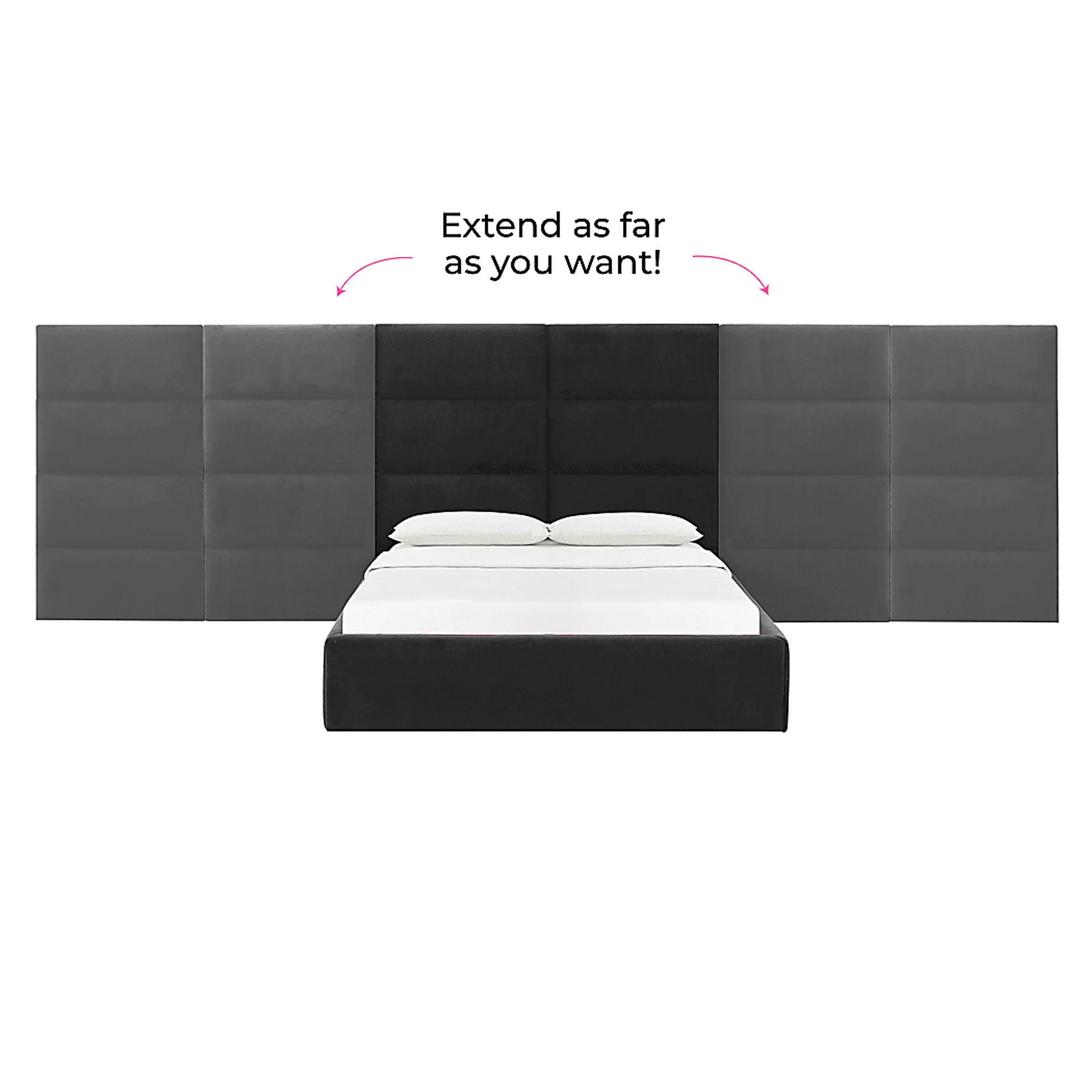 Arliss Black Queen Bed with Wings - Image 6